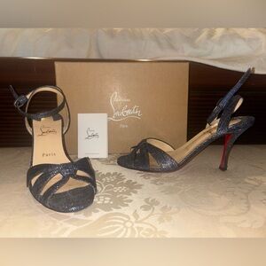 Christian Louboutin Trezuma Denim heels Size 8 - EU 38.5